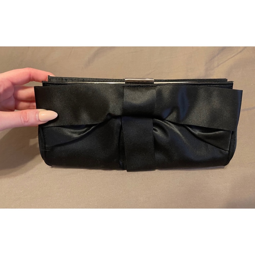 White House Black Market satin clutch NWT